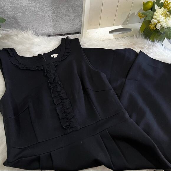 NEW J. Crew Ruffled Tailored Structured Longline Pinafore Career Dress 4 NWOT - Picture 11 of 16